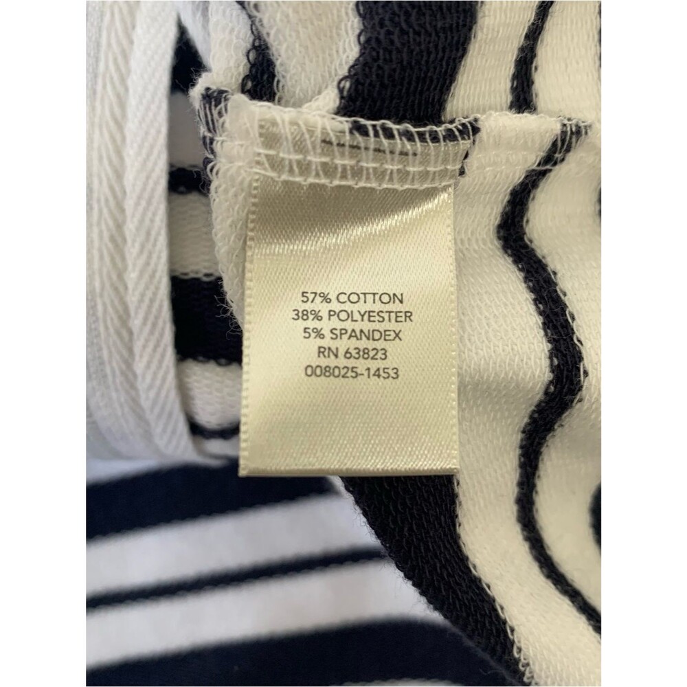Christopher & Banks Petite Large Striped Full Zip Hoodie NWT P/L - Picture 7 of 8
